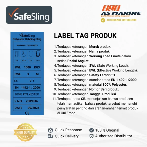 Tag Webbing Sling Safesling