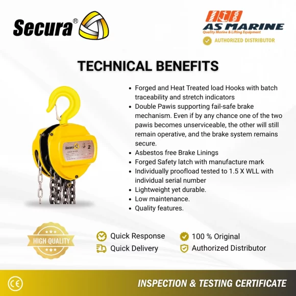 Technical Benefit Chain Block Secura