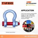 Aplikasi Bow Shackle Bolt & Nut G2130 Toprig