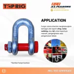 Aplikasi Dee Shackle Bolt & Nut G2150 Toprig