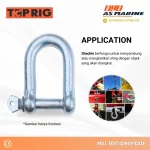 Aplikasi Dee Shackle Galvanized Toprig