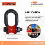 Aplikasi Dee Shackle Roller Bolt & Nut Toprig