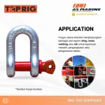 Aplikasi Dee Shackle Screw PIN G210 Toprig