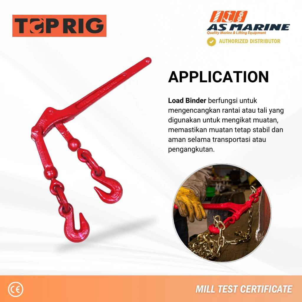 Aplikasi Load Binder Lever L150 Toprig Aplikasi Load Binder Lever L150 Toprig