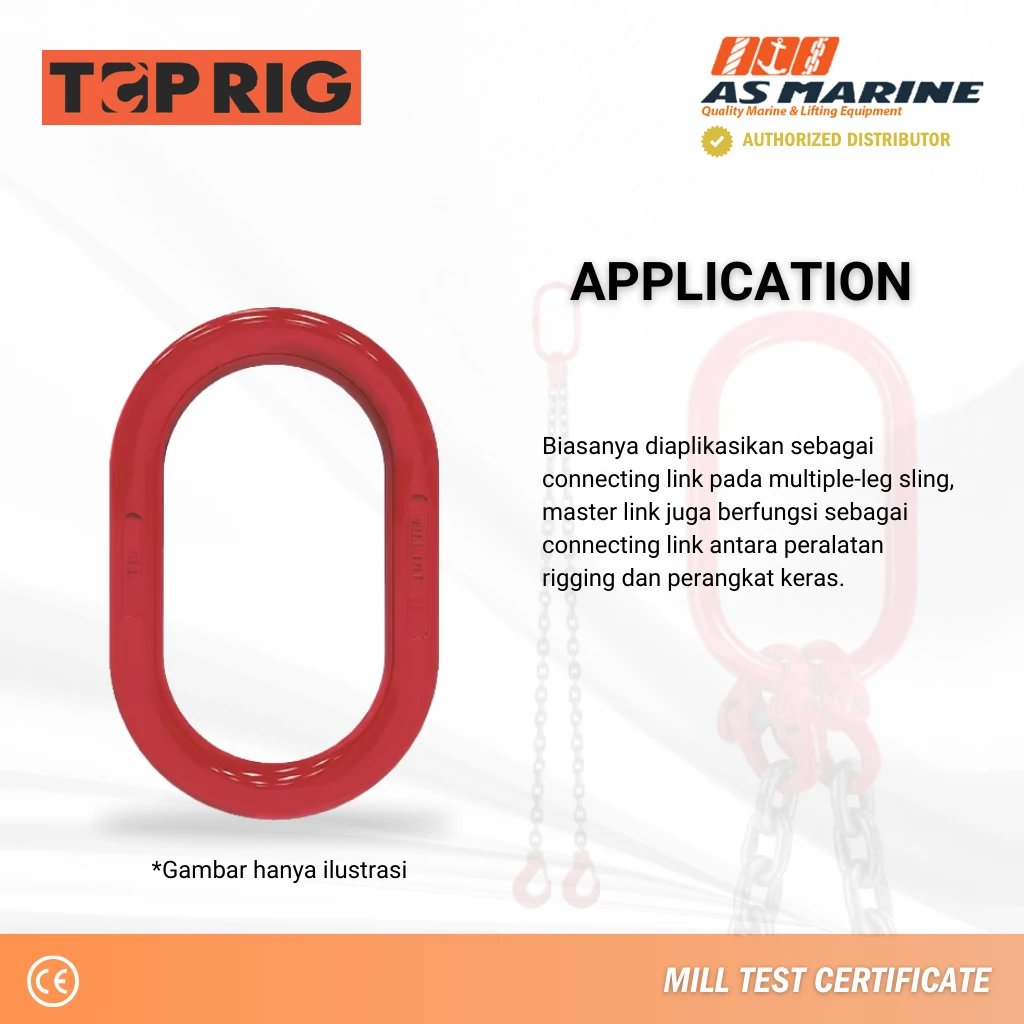 Aplikasi Oval Master Link Toprig Aplikasi Oval Master Link Toprig