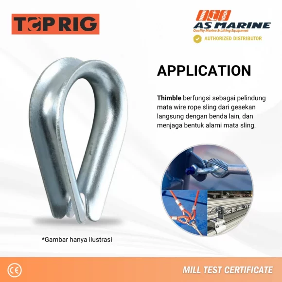 Aplikasi Thimble Galvanized Toprig