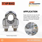Aplikasi Wire Rope Clip Stainless Steel 316 Toprig