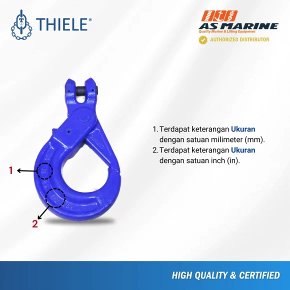 Keterangan Clevis Self Locking Hook XL TWN1837