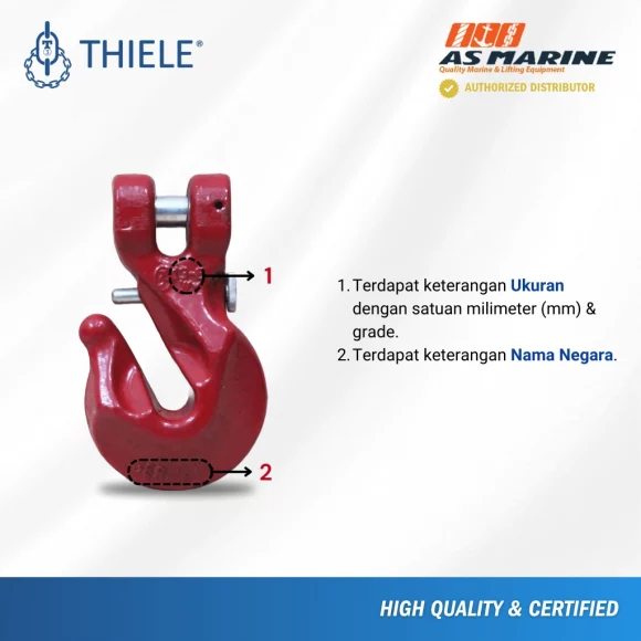 Keterangan Clevis Shortening Hook TWN0827