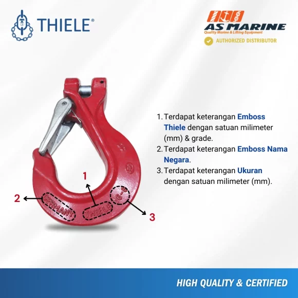 Keterangan Clevis Sling Hook TWN0835