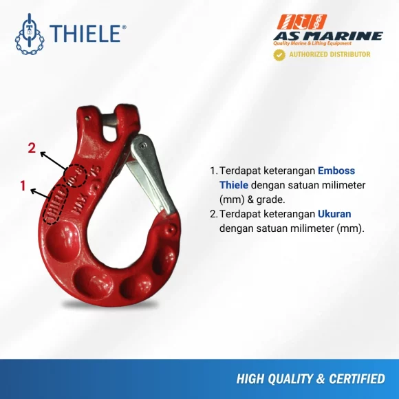 Keterangan Clevis Sling Hook TWN1340