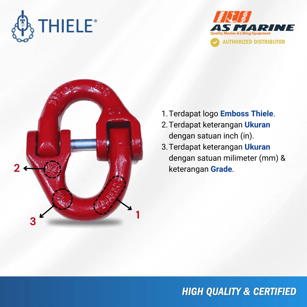 Keterangan Hammerlock THI-LOK TWN1320 Keterangan Hammerlock THI-LOK TWN1320