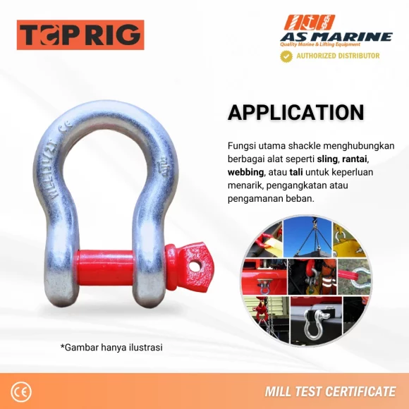 Spesifikasi Bow Shackle Screw PIN G209 Toprig