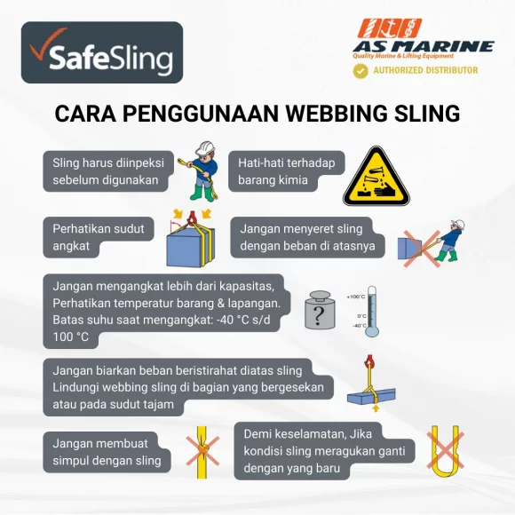 Cara Penggunaan Webbing Sling Safesling