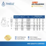 Tabel Ukuran Clevis Sling Hook TWN1840