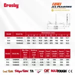 Tabel Ukuran Crosby L140