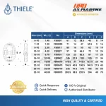 Tabel Ukuran Hammerlock THI-LOK TWN1320