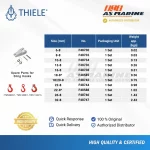 Tabel Ukuran Safety Latch Kit TWN1908-5