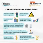 Cara Penggunaan Round Sling Technotex