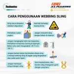 Cara Penggunaan Webbing Sling Technotex