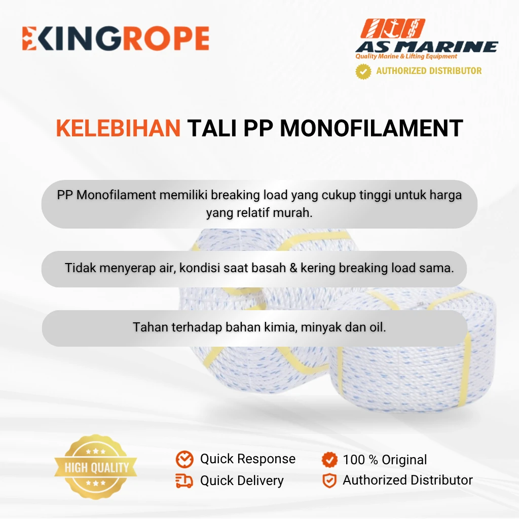 Kelebihan Tali PP Monofilament Kelebihan Tali PP Monofilament
