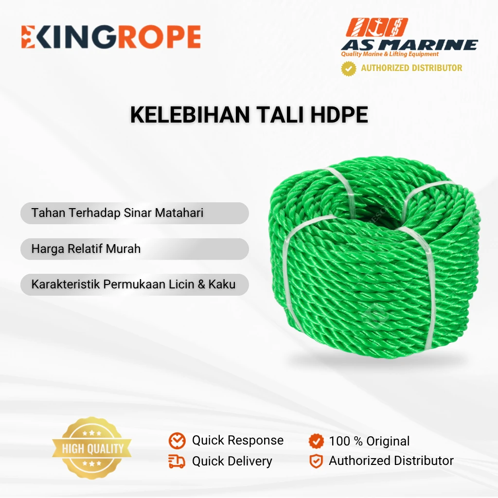Kelebihan Tali HDPE Hijau Kelebihan Tali HDPE Hijau
