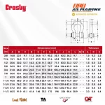 Tabel Ukuran Crosby G2140 1