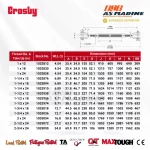 Tabel Ukuran Crosby HG228 - 2