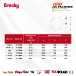 Tabel Ukuran Crosby S643