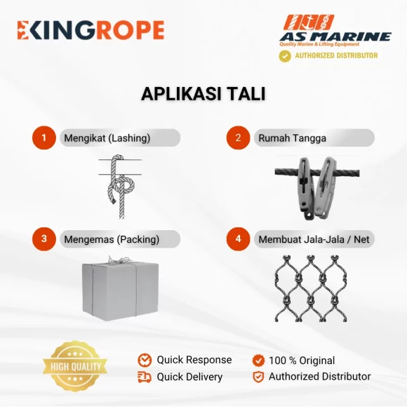 Aplikasi Tali HDPE Orange