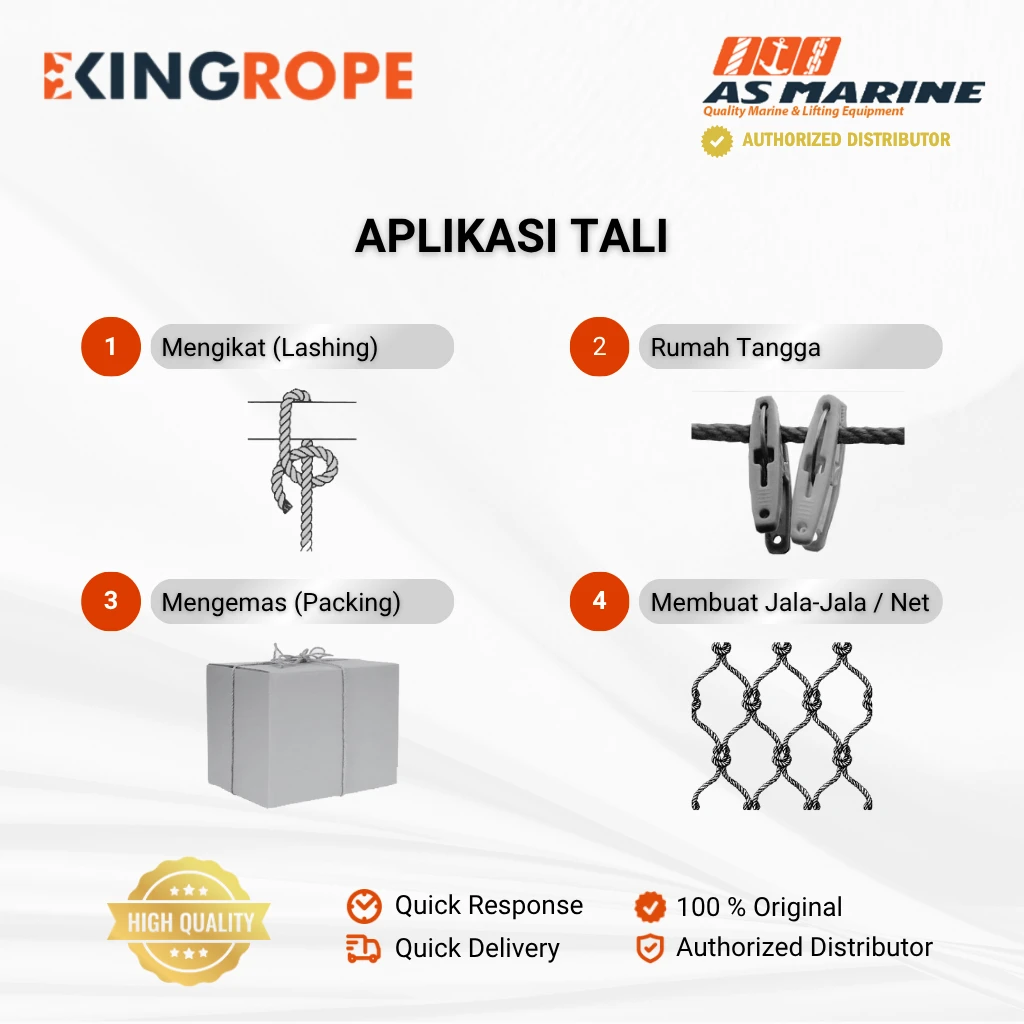 Aplikasi Tali HDPE Aplikasi Tali HDPE