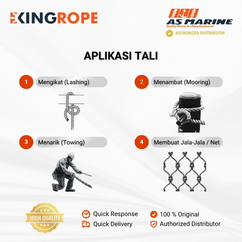 Aplikasi Tali PP Multifilament Aplikasi Tali PP Multifilament