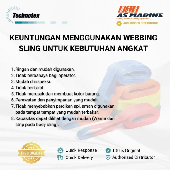 Keuntungan Webbing Sling Technotex