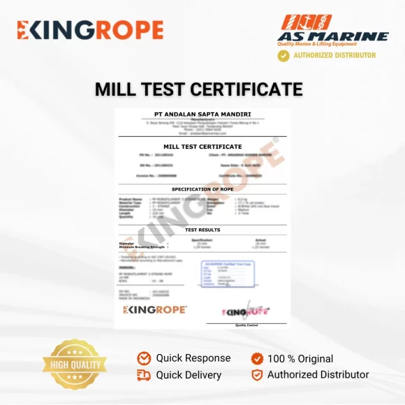 Sertifikat Tali HDPE Orange