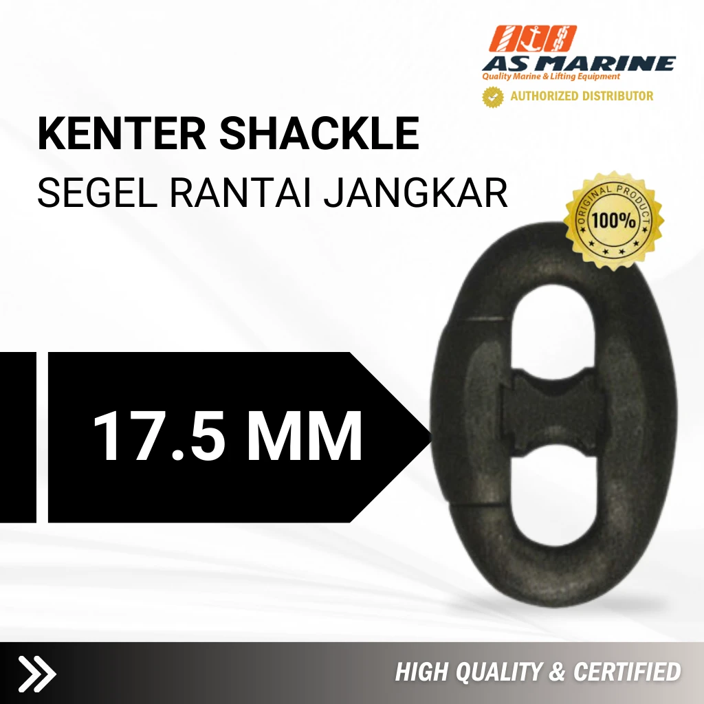 Kenter Shackle - Segel Rantai Jangkar - 17,5 mm Kenter Shackle - Segel Rantai Jangkar - 17,5 mm