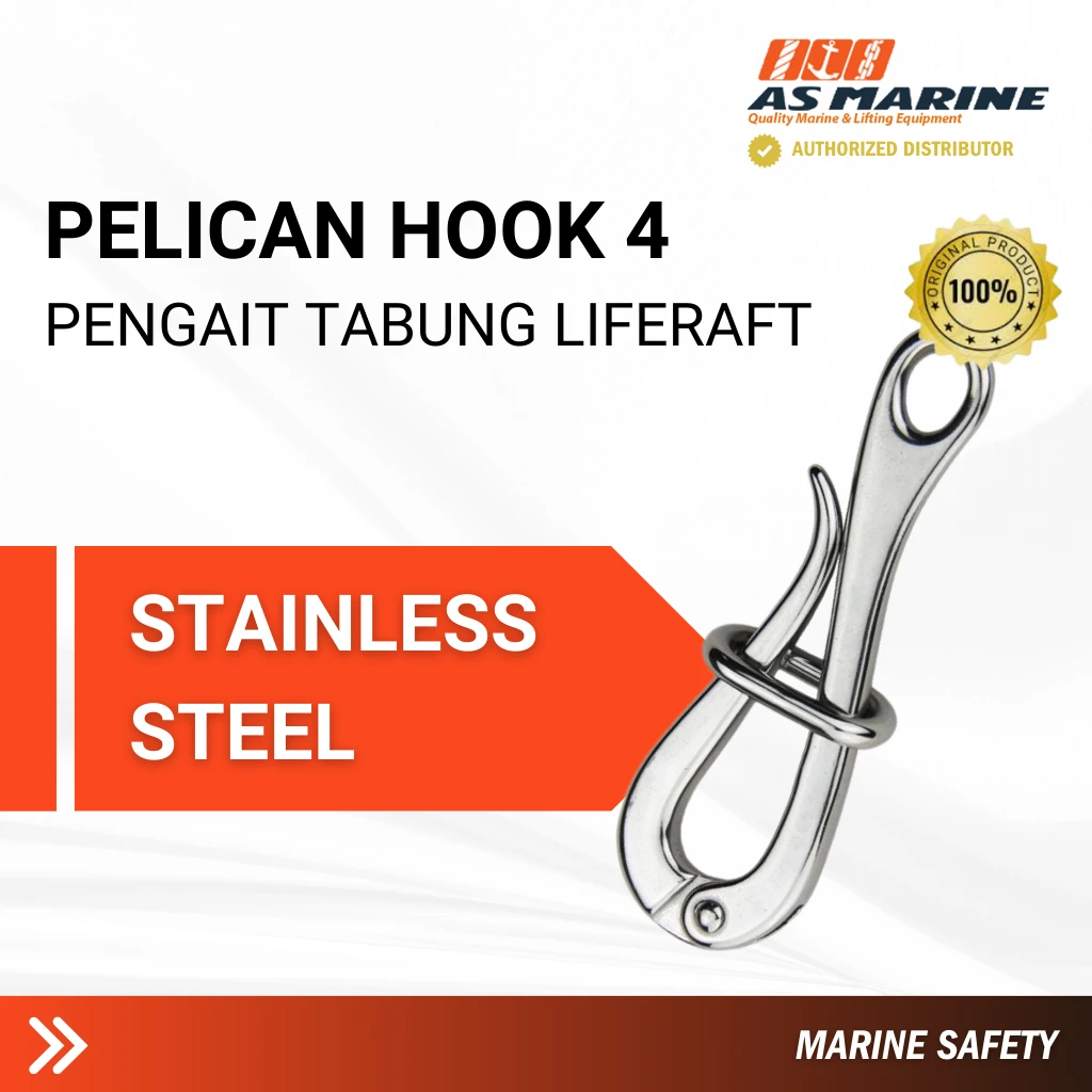 Pelican Hook 4 - Pengait Tabung Liferaft Pelican Hook 4 - Pengait Tabung Liferaft