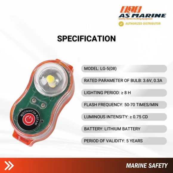 Life Jacket Light - Lithium Battery