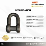 Spesifikasi Anchor Shackle - Segel Jangkar Kapal
