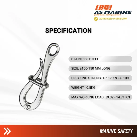 Spesifikasi Pelican Hook 4 - Pengait Tabung Liferaft