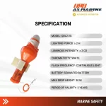 Spesifikasi Ringbuoy Light - Lampu Ban Pelampung - Sea Water Battery