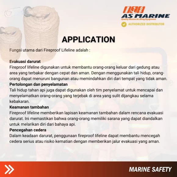 Aplikasi Fireproof Lifeline - Tali Penyelamat Tahan Api