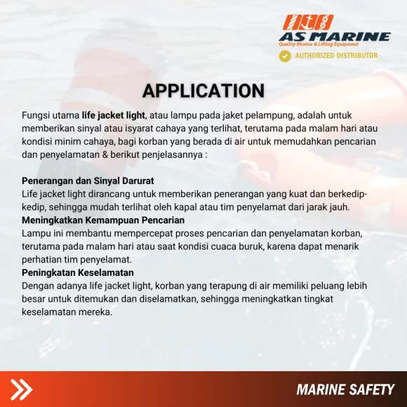 Aplikasi Life Jacket Light - Dry Battery