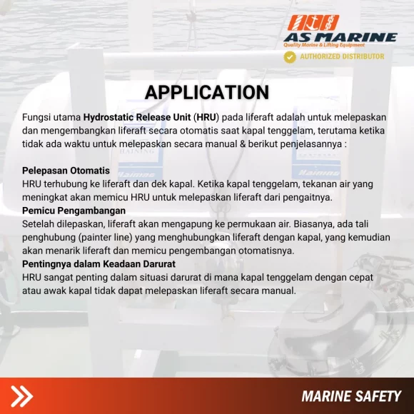 Aplikasi Liferaft HRU (Hydrostatic Release Unit)