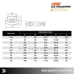 Tabel Ukuran Kenter Shackle - Segel Rantai Jangkar 1