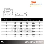 Tabel Ukuran Kenter Shackle - Segel Rantai Jangkar 2