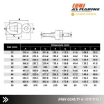 Tabel Ukuran Swivel Piece - Kili-kili Rantai Jangkar 2